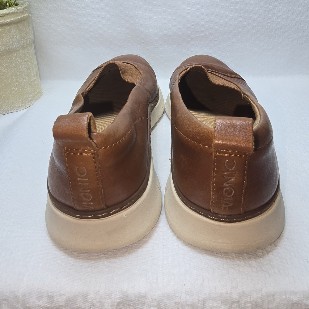 Vionic Brown Leather Loafers - Picture 7 of 9
